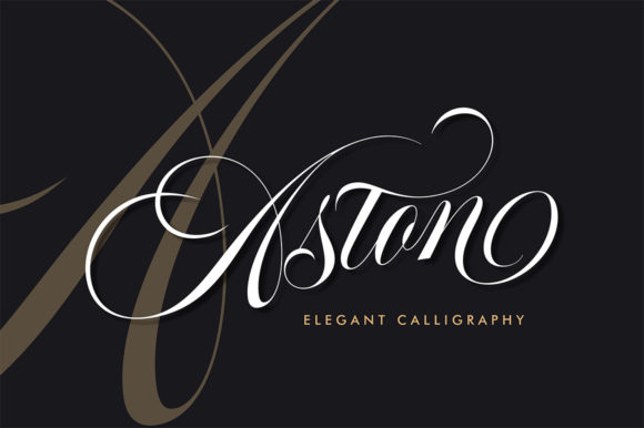 Aston Font: Elevate Your Brand with Elegant Calligraphy