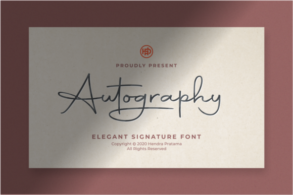 Autography: A Handwritten Font for Handmade Products