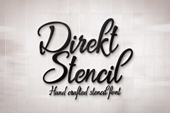 Direkt Stencil: A Script Font Built for Campaign Visuals