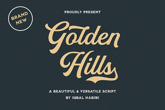 Golden Hills: A Handwritten Font for Polished Branding