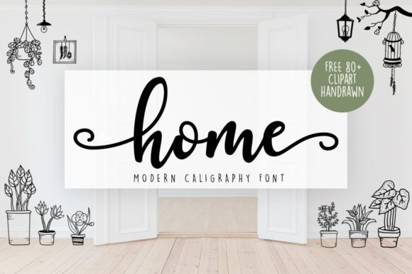 Home Font: A Hand-Lettered Script for Editorial Design
