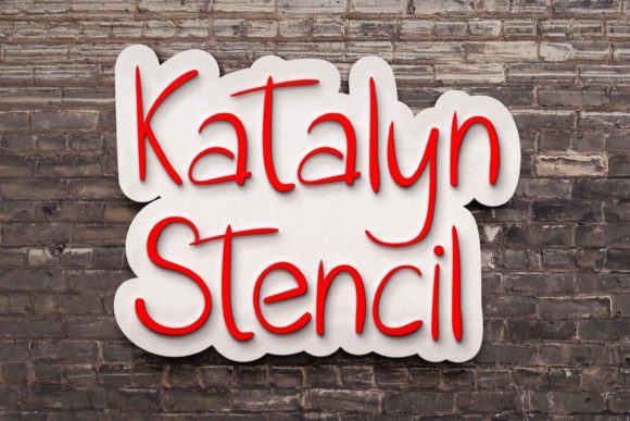 Katalyn Stencil: A Handwritten Font Built for Digital Design