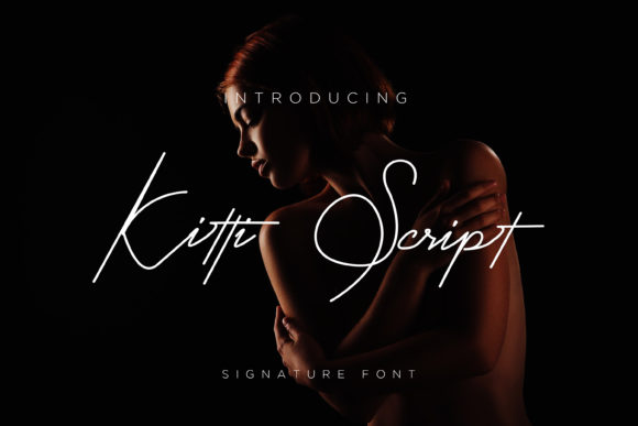 Kitti Script: A Charming Signature Font for Handmade Products and Printables