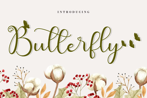 Make Your Brand Stand Out with Cute Butterfly Script Font