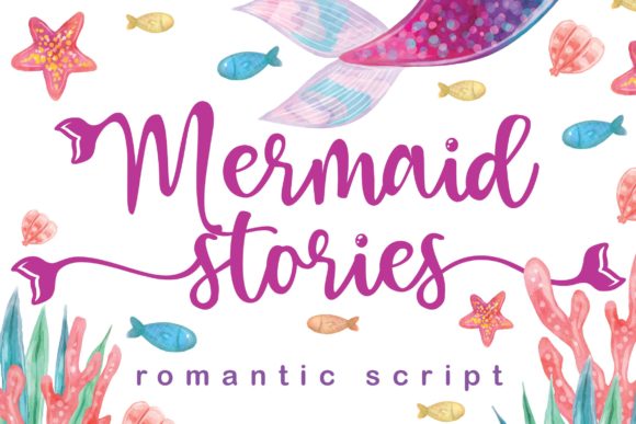 Mermaid Stories Font: A Handwritten Typeface for Editorial Warmth