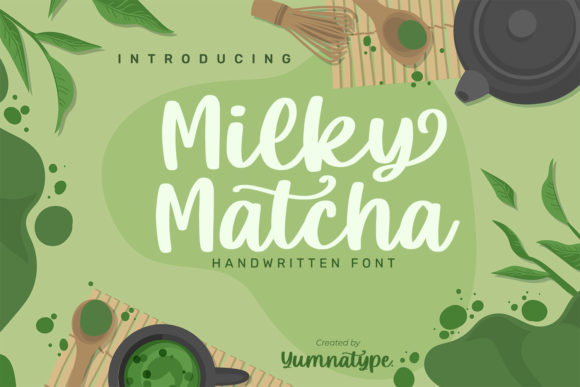 Milky Matcha: A Handwritten Font That Brings Warmth to Editorial Design