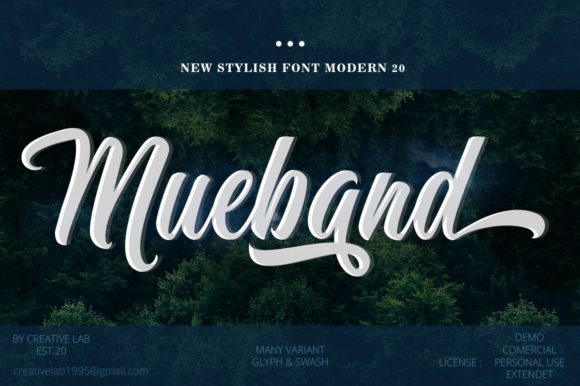 Mueband: A Handwritten Font That Brings Editorial Warmth to Your Pages