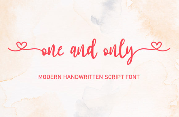 One and Only: A Handwritten Font That Brings Warmth to Web Design