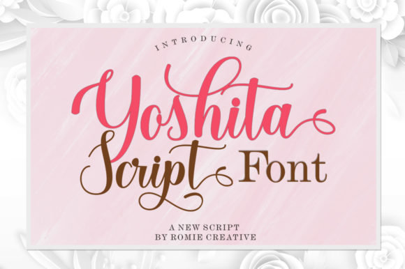 Yoshita Script: A Playful Typeface for Brand Identity Work